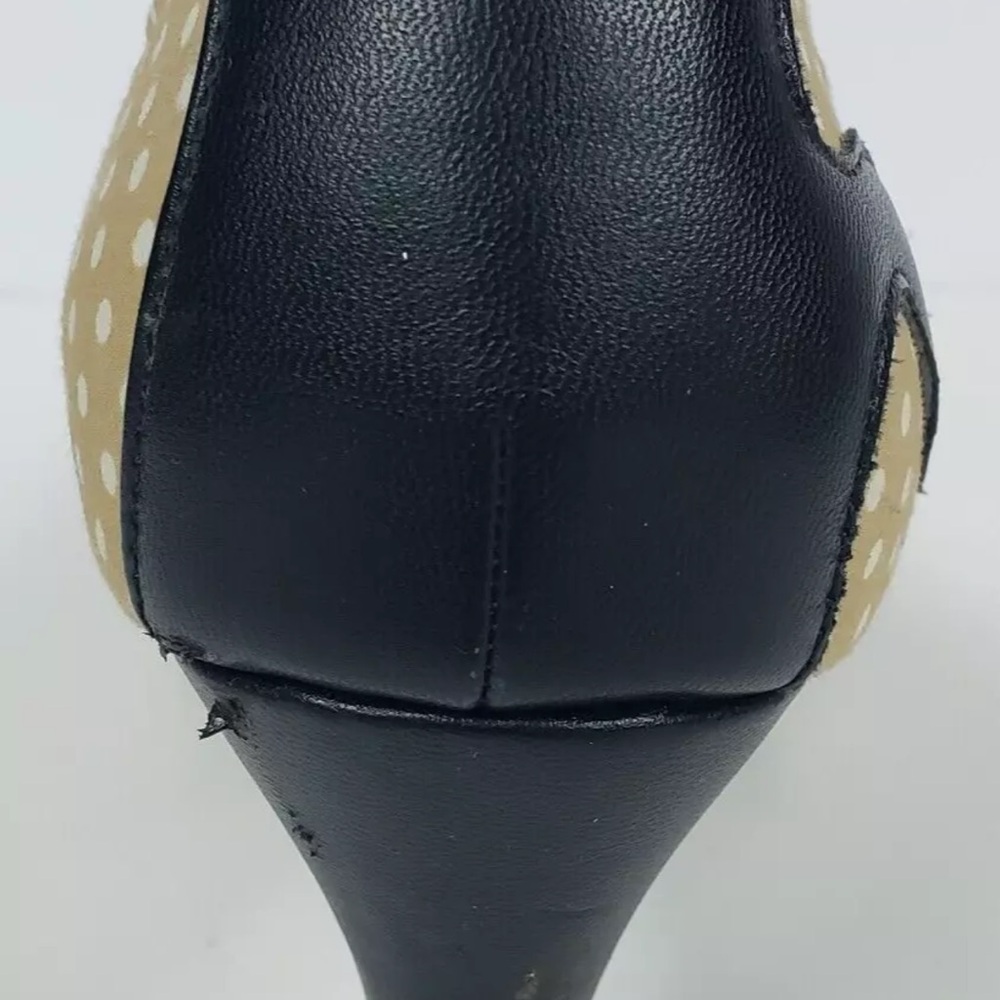 Rare 2013 TUK Tan Kitten Kitty Cat Heels Pumps Size 9 Meow Cat Anti Pop Shoes - Picture 11 of 14